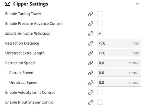 If Cura is configured for the Ultimaker, then you do not get to edit those settings, as retraction speed and distance are configured on the printer for the Ultimaker, as part of the. . Cura firmware retraction